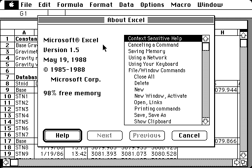excel for mac versions